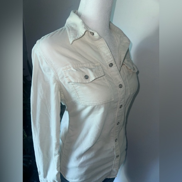 Banana Republic Women’s Country Cream White Button-Up Collared Blouse XSP - Picture 3 of 9